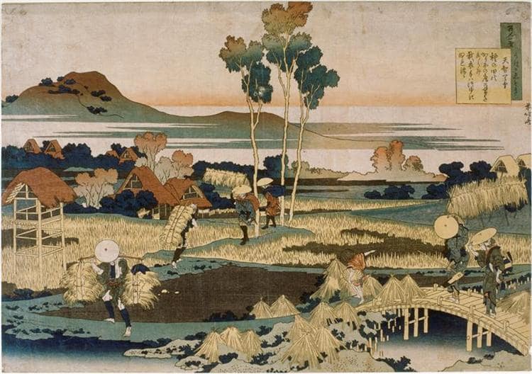 Peasants in Autumn Hokusai
