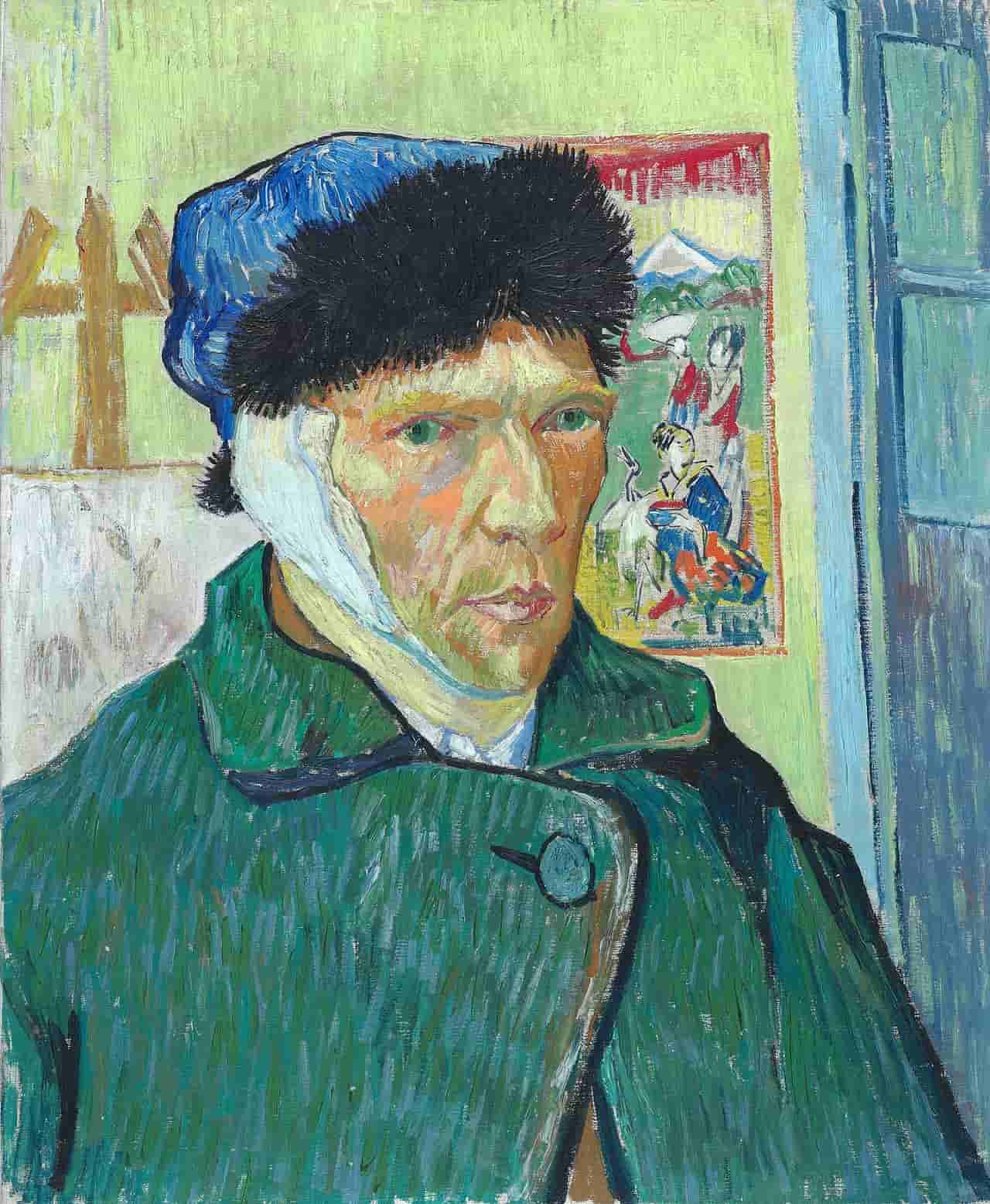 Vincent van Gogh- Self portrait with bandaged ear 1889