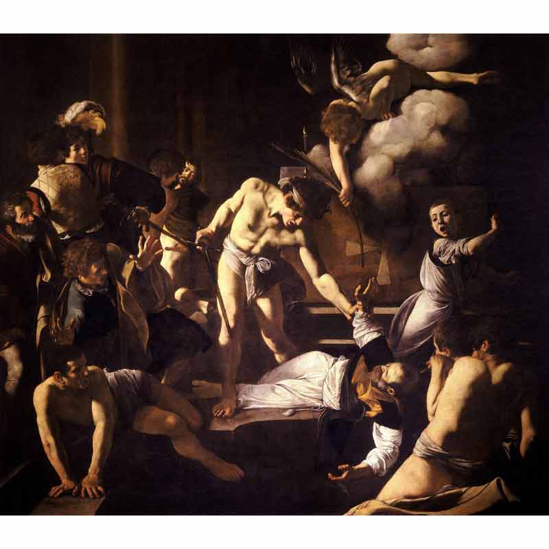 Saint Matthew being assassinated The Martyrdom of Saint Matthew caravaggio