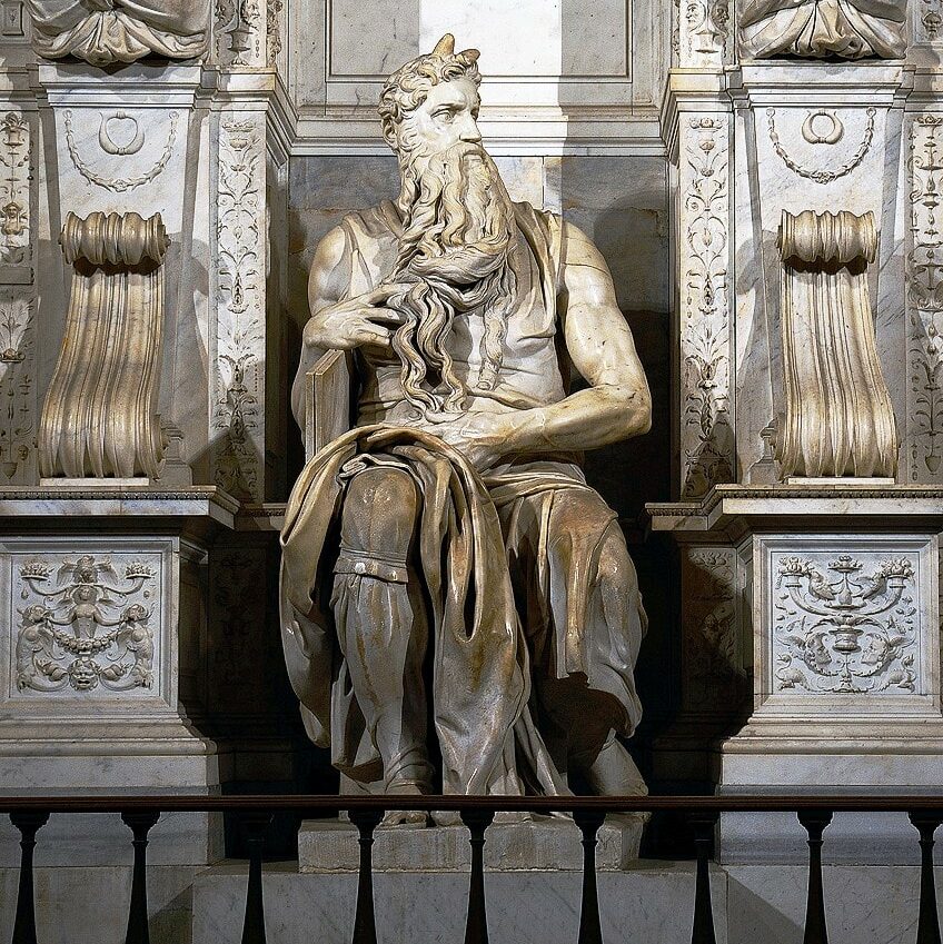 Moses michelangelo as a sculptor