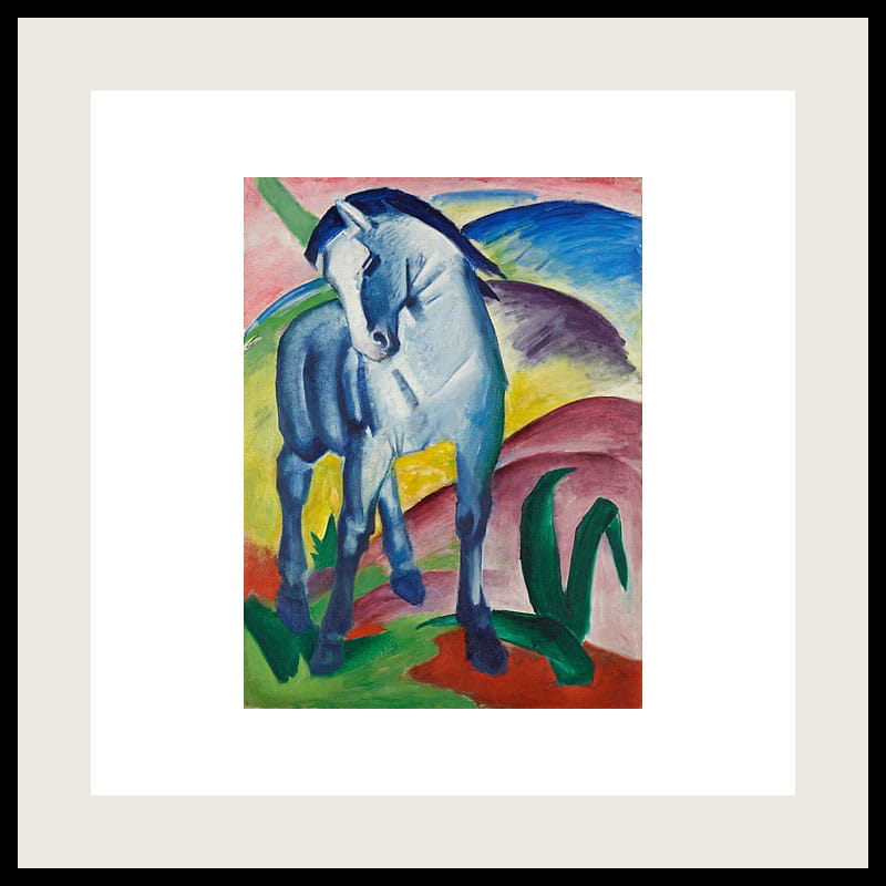Blue Horse by Franz Marc. Public Domain