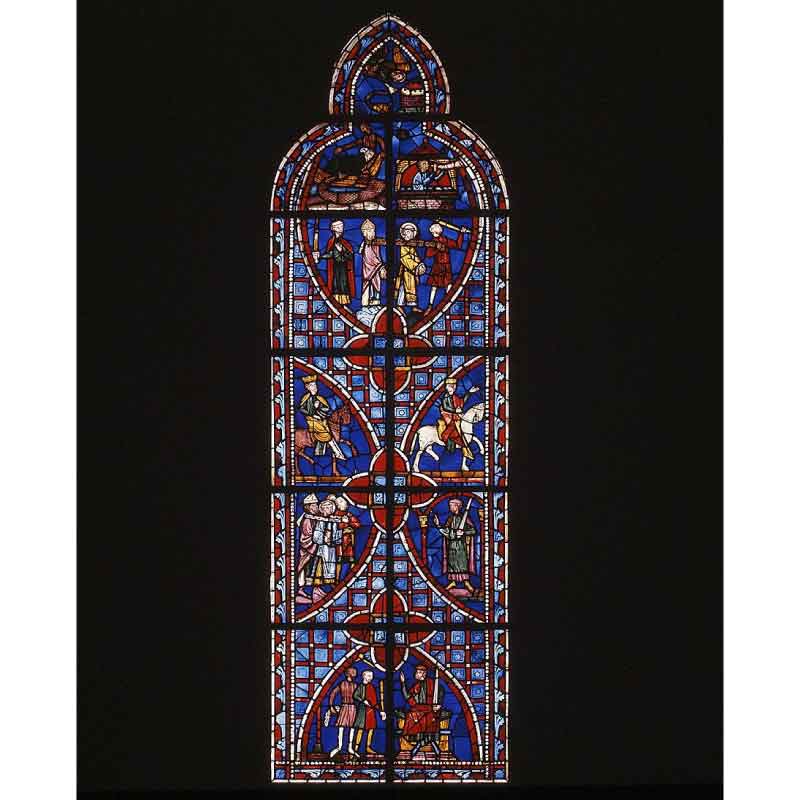 gothic stained glass painting